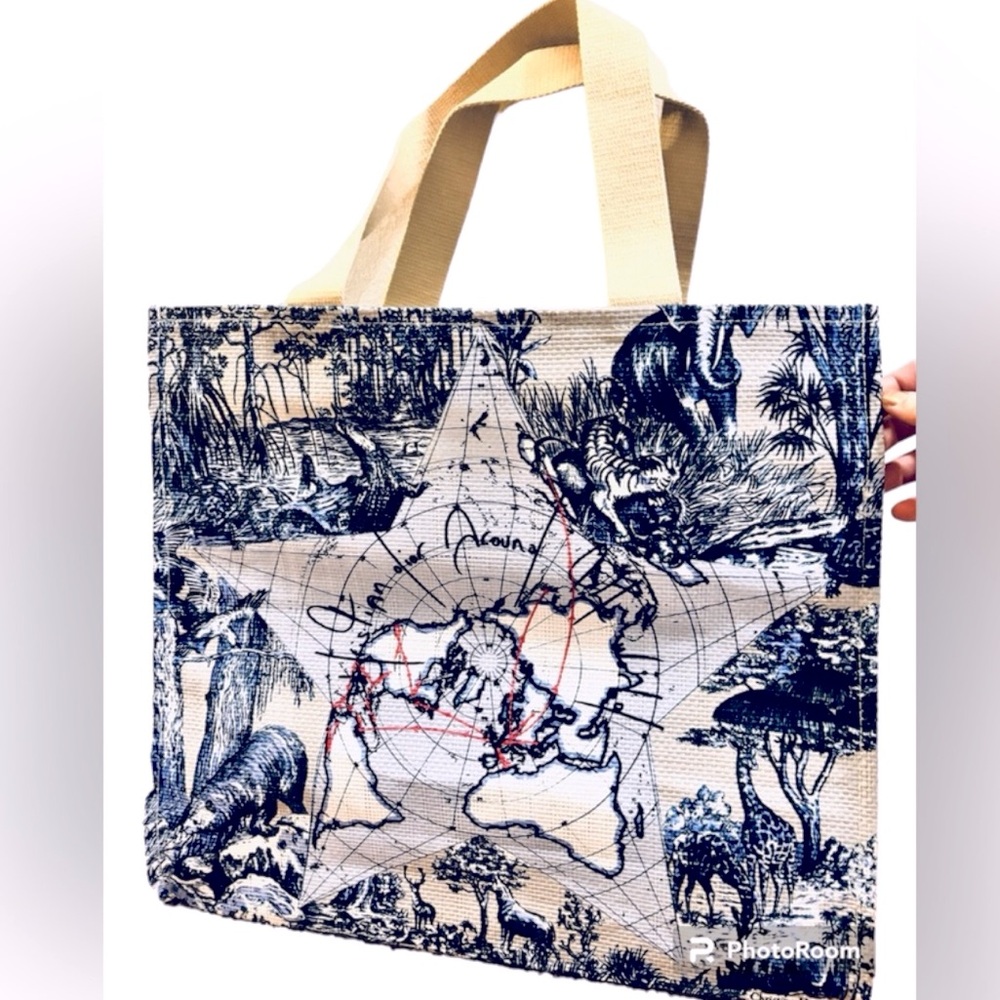 Dior Blue and Cream Tote Bag